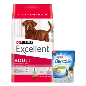 Alimento Excellent Perro Adulto Mediano Grande - 20+2 Kg